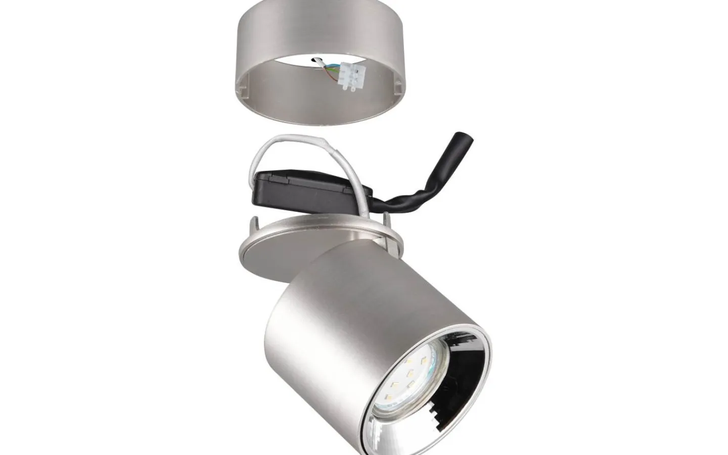 Takspot Med 1 Lampa<Trio Lighting Guayana Spotlight 1-dels GU10 borstad aluminium