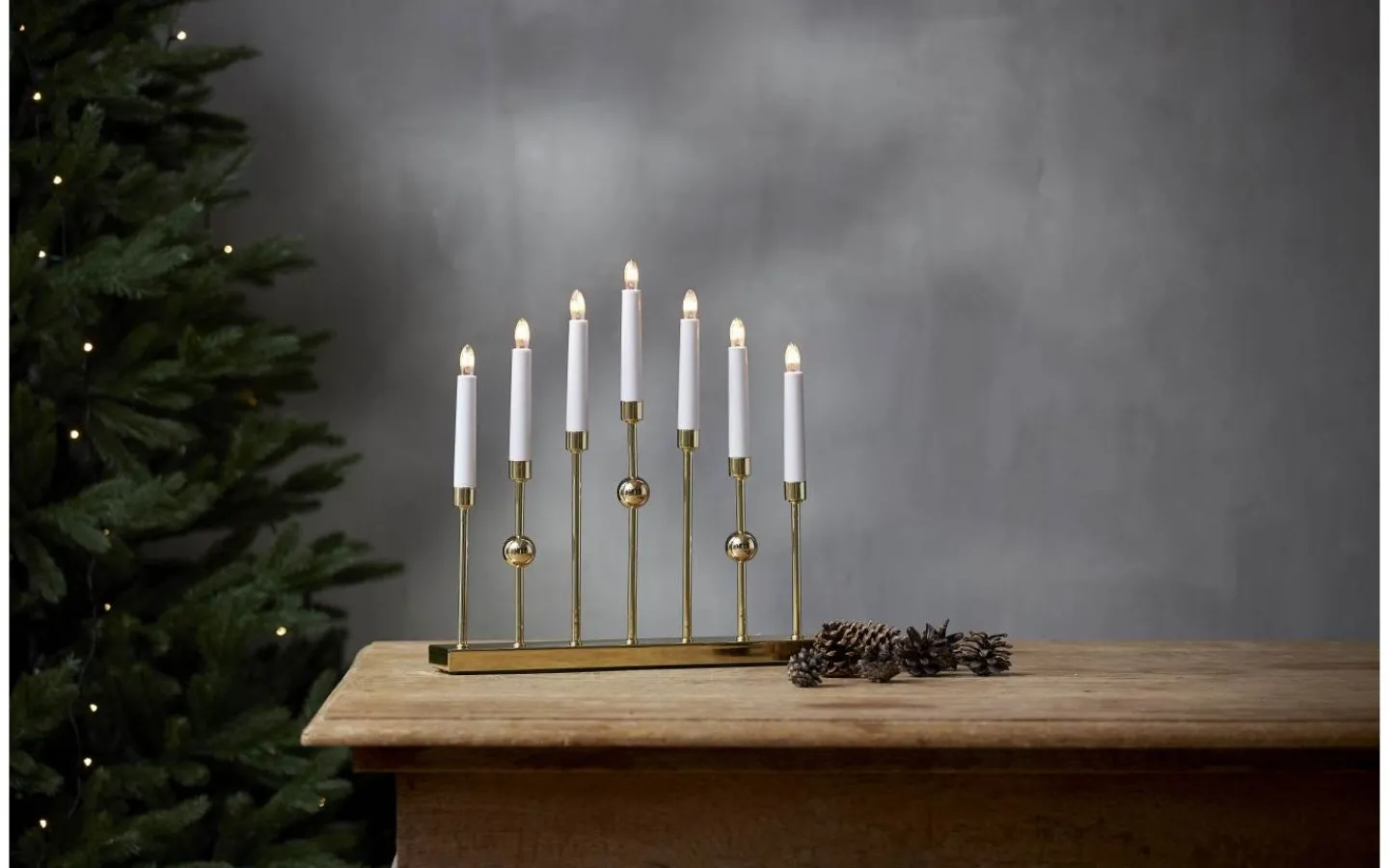 Adventsljusstakar 31-60 Cm<Star Trading Gustavo Adventsljusstake Mässing 37cm