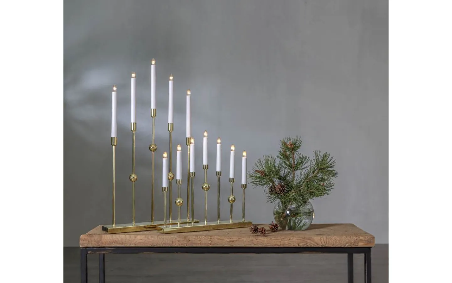 Adventsljusstakar 31-60 Cm<Star Trading Gustavo Adventsljusstake Mässing 37cm