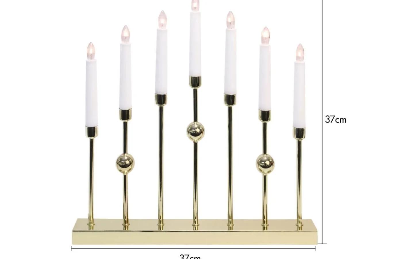 Adventsljusstakar 31-60 Cm<Star Trading Gustavo Adventsljusstake Mässing 37cm