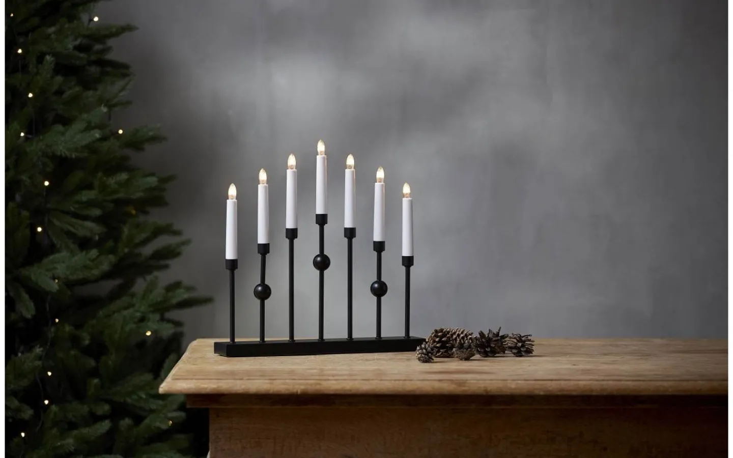 Star Trading Gustavo Adventsljusstake 37cm Svart* Visa Alla Adventsljusstakar|Adventsljusstakar 31-60 Cm