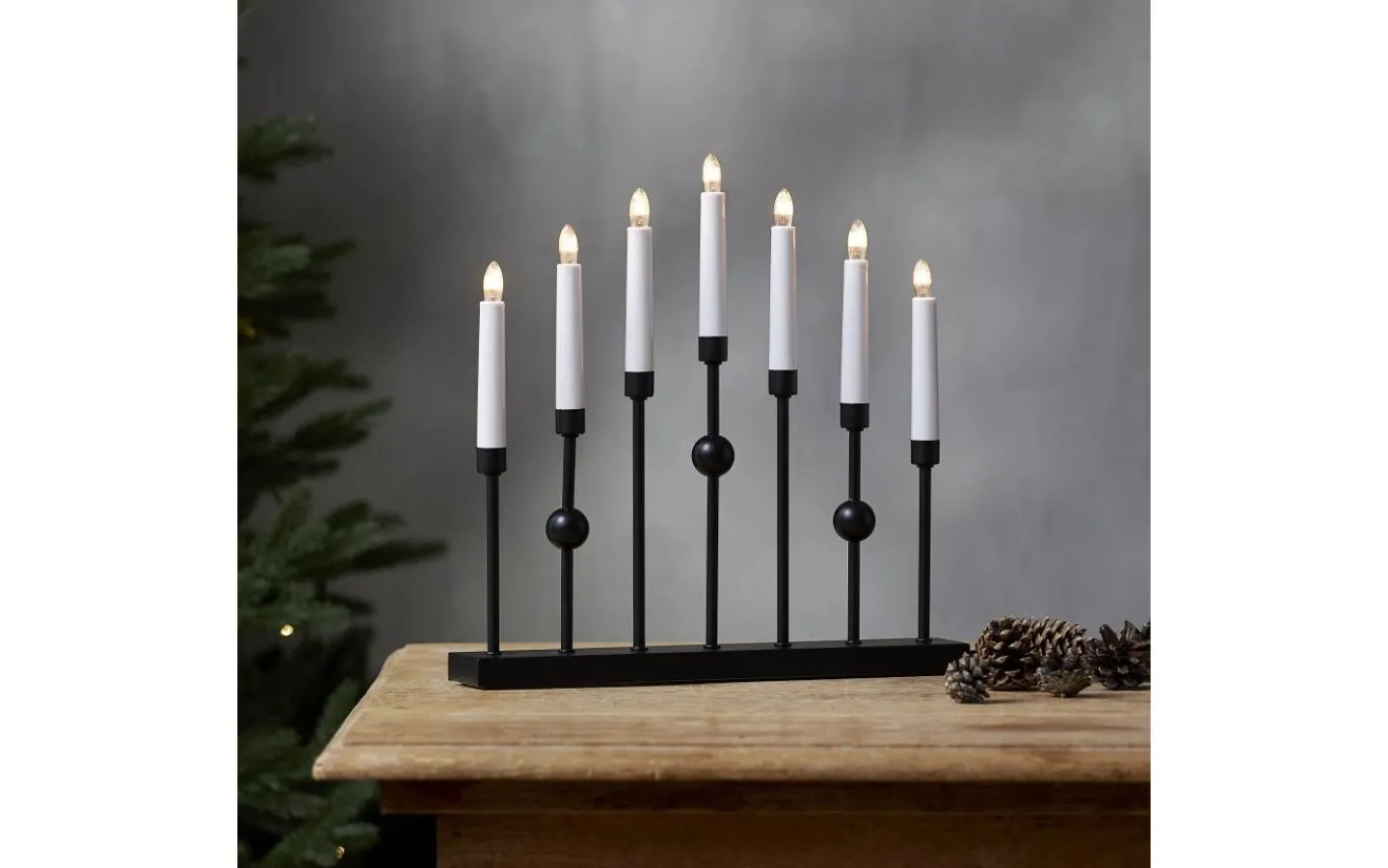 Star Trading Gustavo Adventsljusstake 37cm Svart* Visa Alla Adventsljusstakar|Adventsljusstakar 31-60 Cm