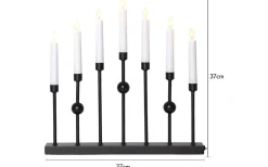 Star Trading Gustavo Adventsljusstake 37cm Svart* Visa Alla Adventsljusstakar|Adventsljusstakar 31-60 Cm