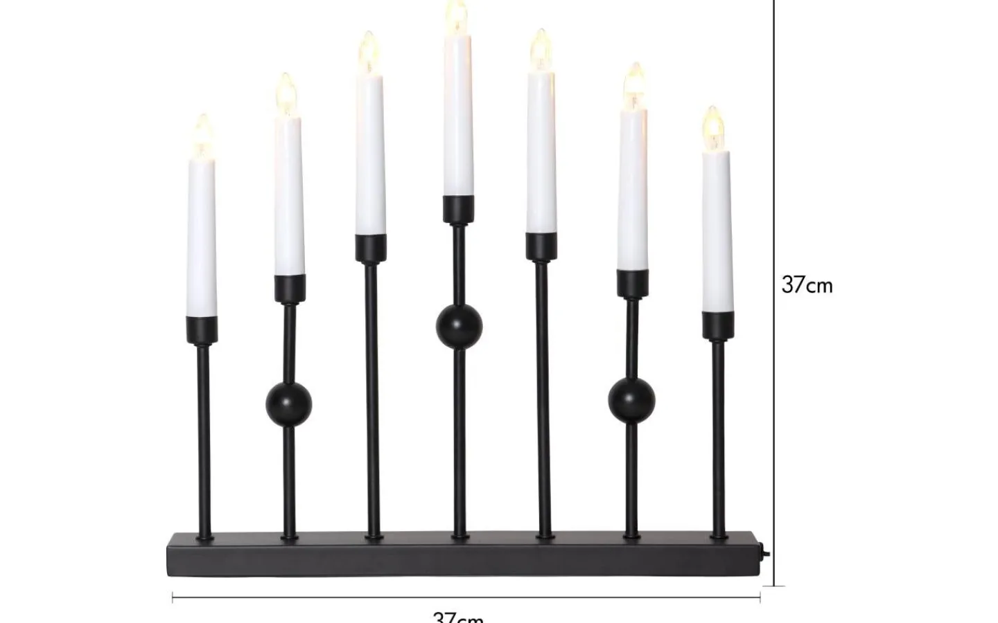 Star Trading Gustavo Adventsljusstake 37cm Svart* Visa Alla Adventsljusstakar|Adventsljusstakar 31-60 Cm