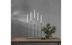 Star Trading Gustavo Adventsljusstake Krom 64cm* Visa Alla Adventsljusstakar|Adventsljusstakar 61-120 Cm