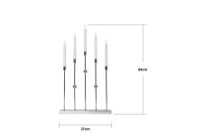 Star Trading Gustavo Adventsljusstake Krom 64cm* Visa Alla Adventsljusstakar|Adventsljusstakar 61-120 Cm