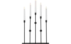 Star Trading Gustavo Adventsljusstake Svart 64cm* Adventsljusstakar 61-120 Cm