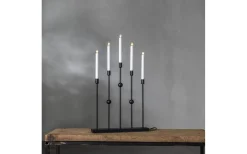 Star Trading Gustavo Adventsljusstake Svart 64cm* Adventsljusstakar 61-120 Cm