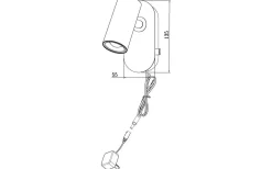 Aneta Gusto Väggspotlight LED 5W 3000K Vit/Krom* Sovrum|Läslampor