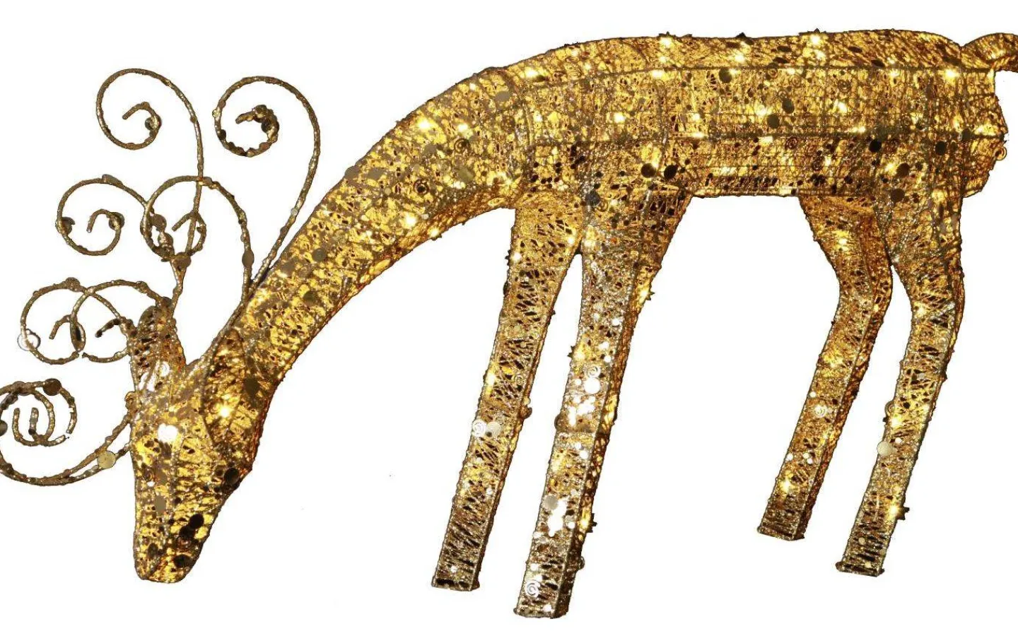 Julpynt Utomhus<Star Trading Gyllene Ren 55cm LED IP44