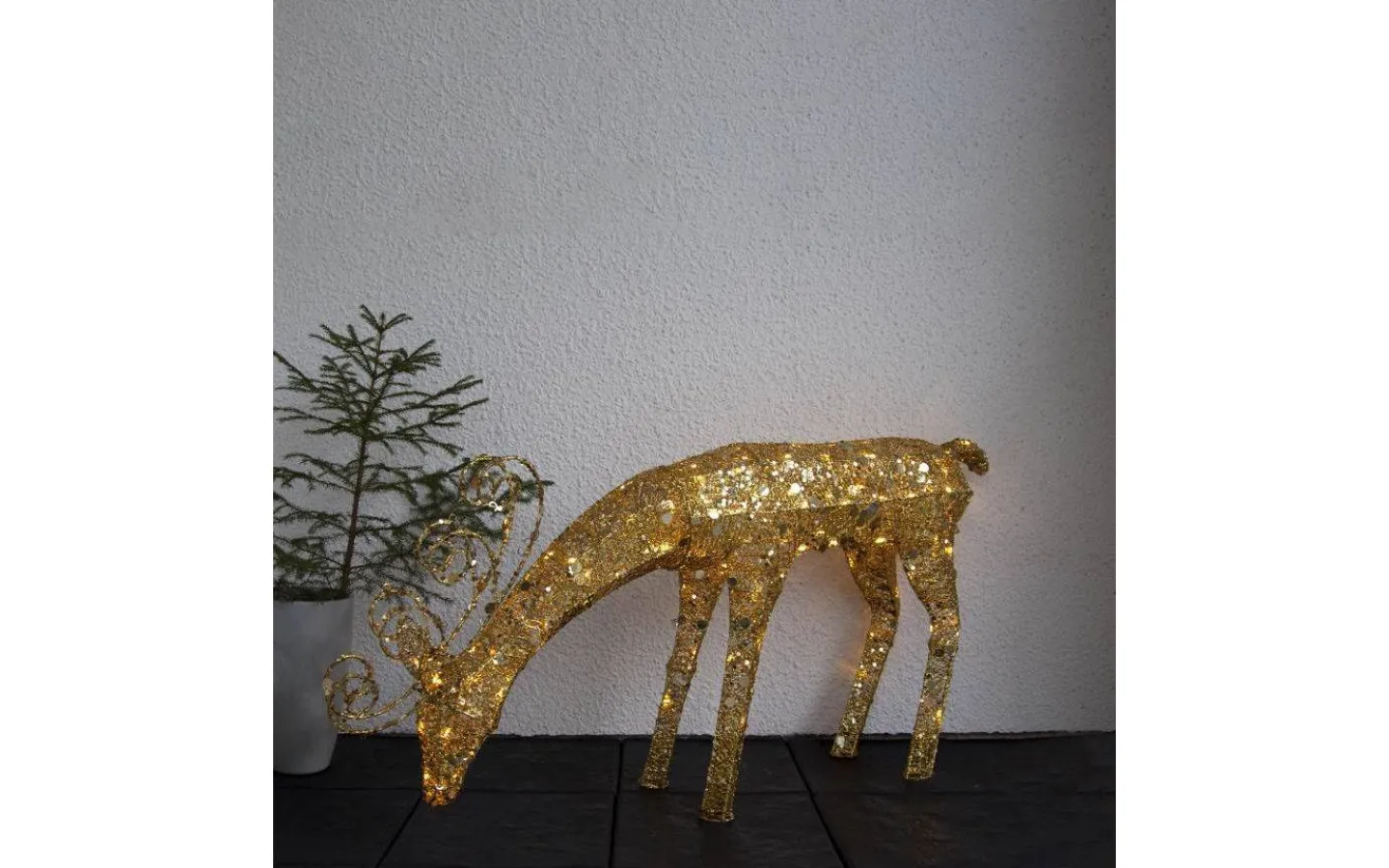 Julpynt Utomhus<Star Trading Gyllene Ren 55cm LED IP44