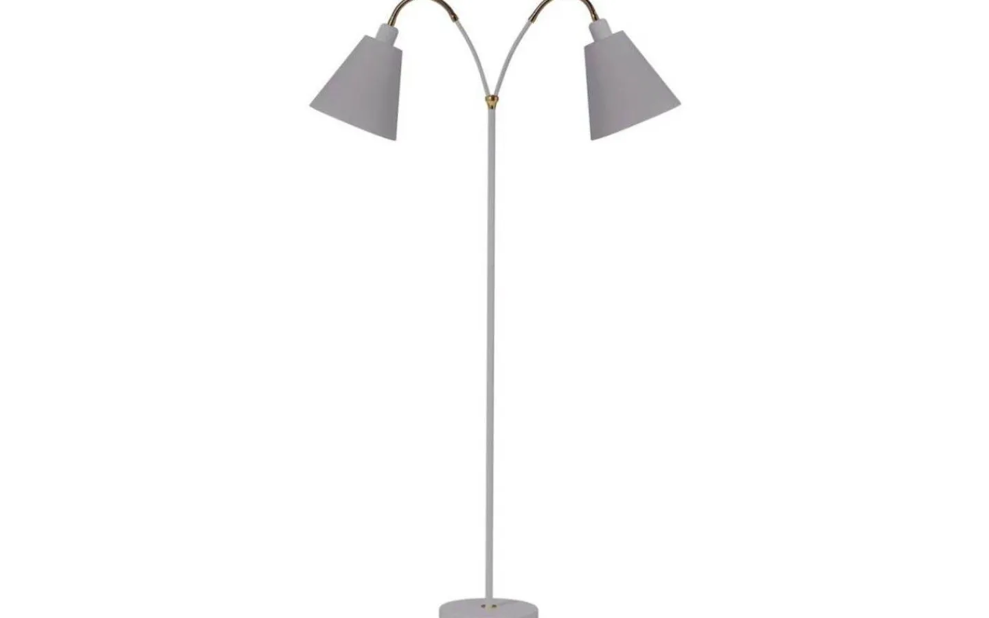Klassiska Golvlampor|Golvfötter<ArmaturHantverk Haga Golvfot 2L 140cm Grå