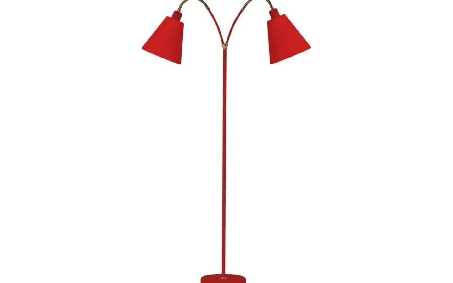 Klassiska Golvlampor|Golvfötter<ArmaturHantverk Haga Golvfot 2L 140cm Röd