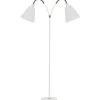 Klassiska Golvlampor|Golvfötter<ArmaturHantverk Haga Golvfot 2L 140cm Vit