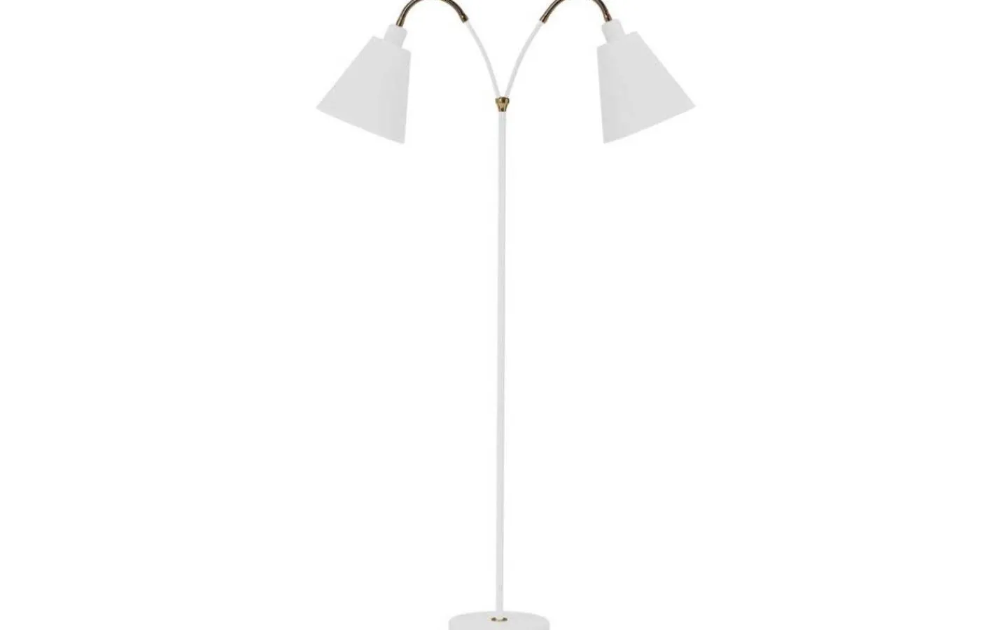 Klassiska Golvlampor|Golvfötter<ArmaturHantverk Haga Golvfot 2L 140cm Vit