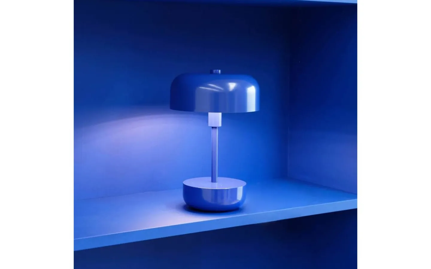 Uppladdningsbara Lampor Utomhus|Uppladdningsbara Lampor Utomhus<Dyberg Larsen Haipot Uppladdningsbar Bordslampa 26cm LED 3000K 3W Blå IP44