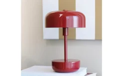 Dyberg Larsen Haipot Uppladdningsbar Bordslampa 26cm LED 3000K 3W Mörkröd IP44* Uppladdningsbara Lampor Utomhus|Uppladdningsbara Lampor Utomhus