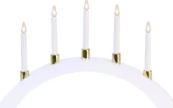 Visa Alla Adventsljusstakar|Adventsljusstakar 31-60 Cm<Star Trading Halla Adventsljusstake Båge LED Vit 33cm