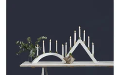 Visa Alla Adventsljusstakar|Adventsljusstakar 31-60 Cm<Star Trading Halla Adventsljusstake Båge LED Vit 33cm