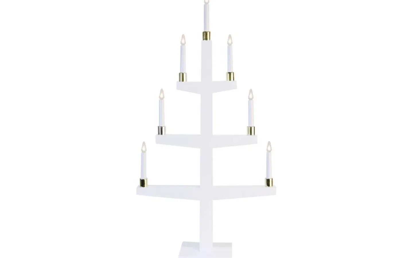 Visa Alla Adventsljusstakar|Adventsljusstakar 61-120 Cm<Star Trading Halla Adventsljusstake LED Vit 90cm