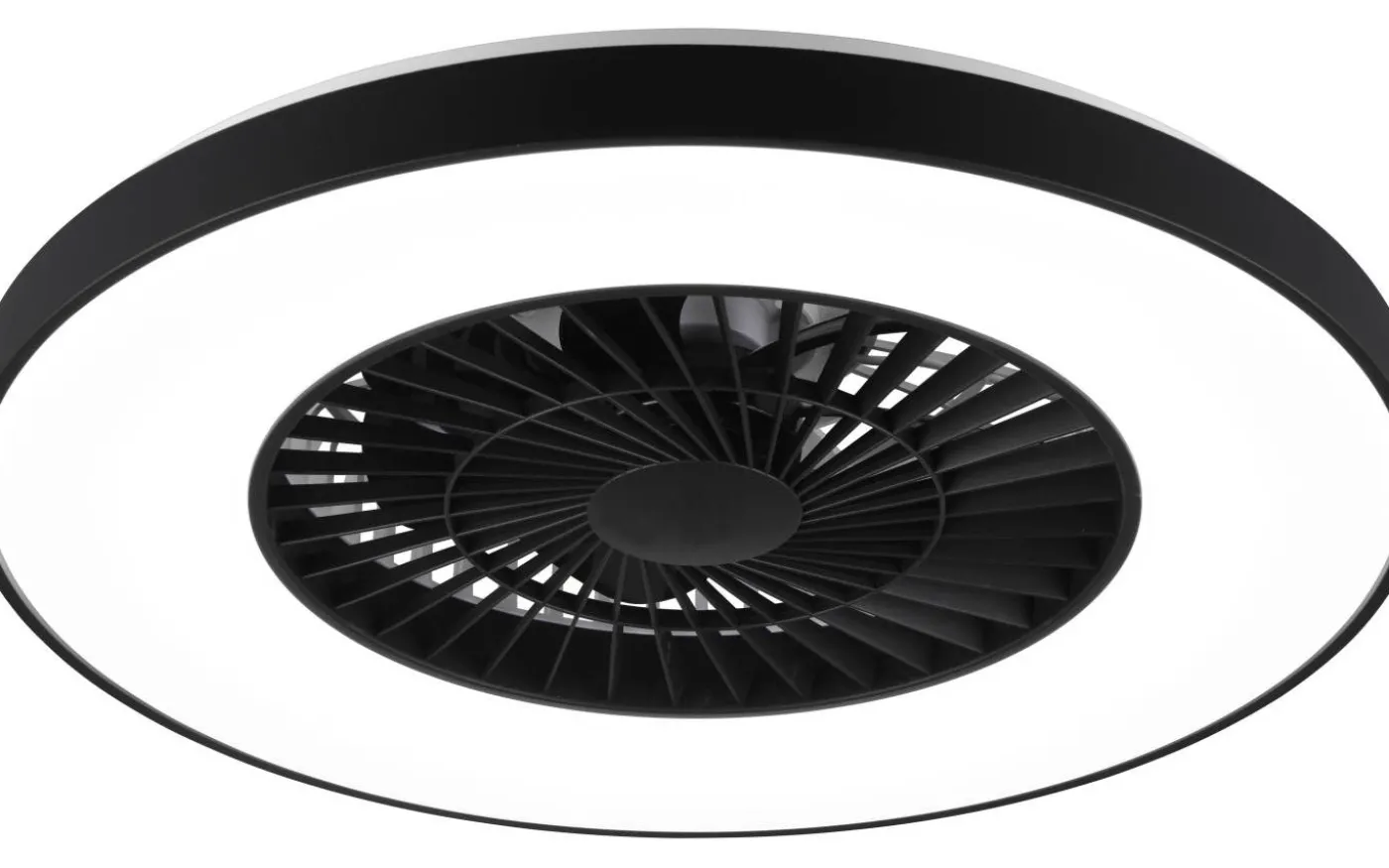 Halmstad Takfläkt 58cm LED mattsvart stjärnljus