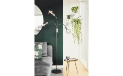 Halo Golvlampa 130cm Gun-Black/Marmor