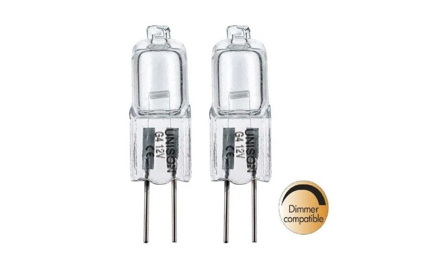 12V G4<Unison Halogen G4 12V 2800K 55lm 5W 2-pack