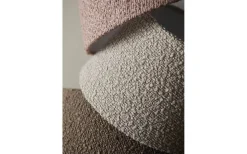 Enfärgade Runda Lampskärmar<PR Home Hanna Lampskärm Ø19cm Bouclé Rosa