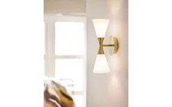 Herstal Harlekin Duo Vägglampa Mässing* Vardagsrum|Kök & Matplats