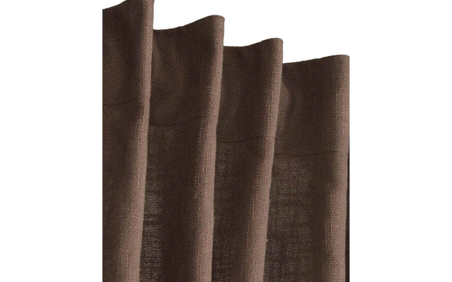 Svanefors Harper Gardin 2-Pack 140x280cm Nougat* Enfärgade Gardiner