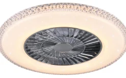 Harstad Takfläkt 60cm LED kromad stjärnljus