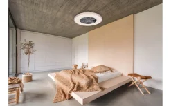 Harstad Takfläkt 60cm LED kromad stjärnljus