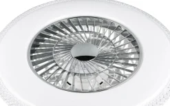 Harstad Takfläkt 60cm LED kromad stjärnljus