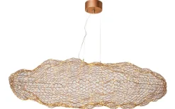 By Rydens Hayden Taklampa LED 115cm Guld* Stora Taklampor Ø70-150 Cm|Avlånga Taklampor