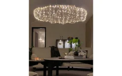 By Rydens Hayden Taklampa LED 115cm Guld* Stora Taklampor Ø70-150 Cm|Avlånga Taklampor