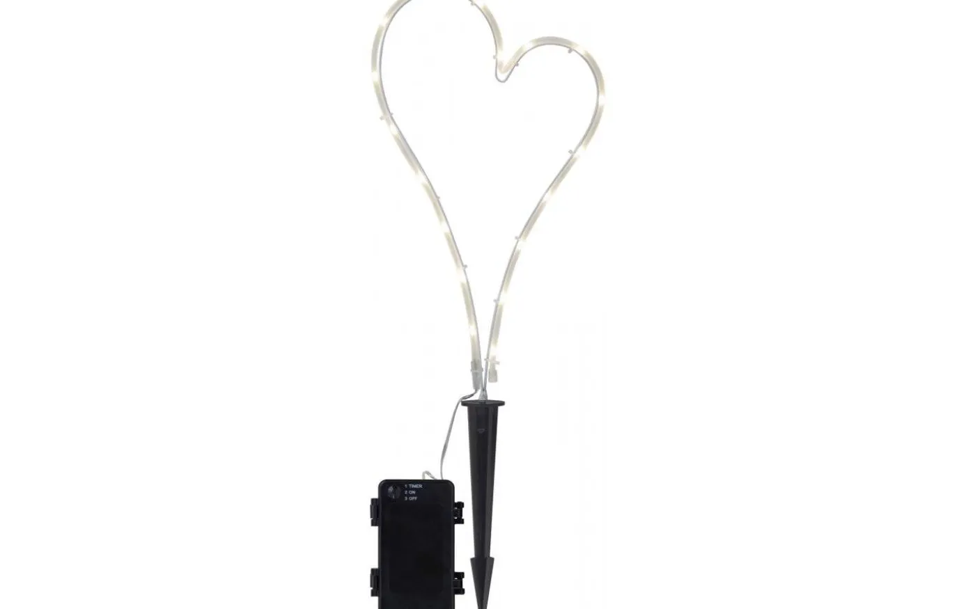 Heart Batteridriven Dekoration 39cm Timer 200h IP44