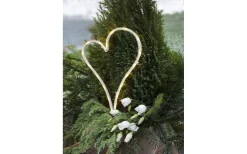 Heart Batteridriven Dekoration 39cm Timer 200h IP44