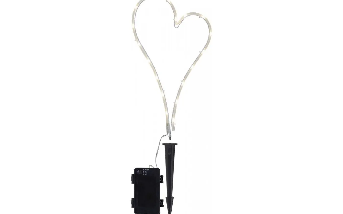 Heart Batteridriven Dekoration 39cm Timer 200h IP44