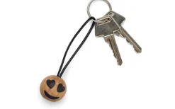 Trädekorationer<Spring Copenhagen Heart Eyes Emoji Nyckelring Ø3cm Ek