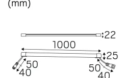 Bastulampor<Hidealite Heatline Bastu 100cm 350mA 2700K 10,5W IP44