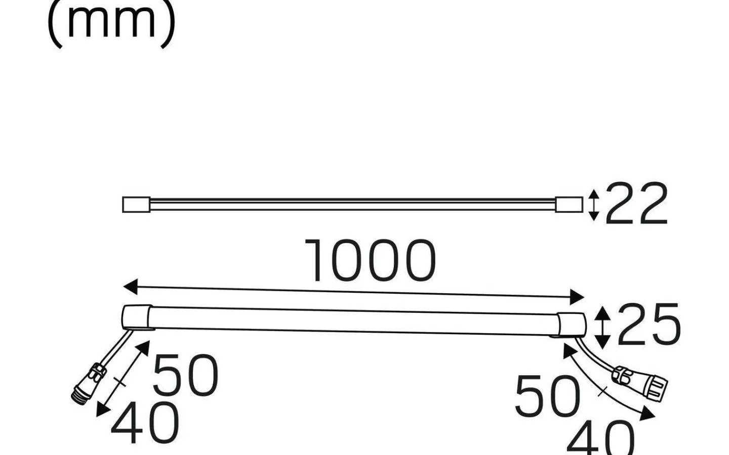 Bastulampor<Hidealite Heatline Bastu 100cm 350mA 2700K 10,5W IP44