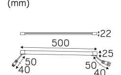 Hidealite Heatline Bastu 50cm 350mA 2700K 5,5W IP44* Bastulampor