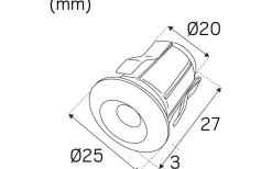 Bastulampor<Hidealite Heatspot G2 Kit Bastu 2700K 6x0,4W Borstad Stål IP44