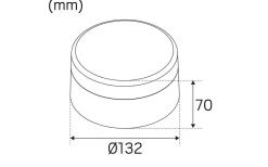 Heatwall Bastu Vägglampa LED 2700K 7,5W Borstad Stål IP65