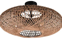 Trio Lighting Hedda Plafond 2xE27 matt svart/sisal* Plafonder