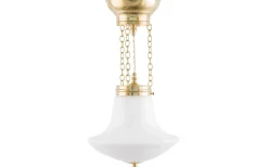 Plafonder<Karlskrona Lampfabrik Heidenstam ampel 100 - Mässing