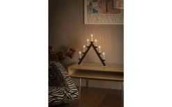 Visa Alla Adventsljusstakar|Adventsljusstakar 31-60 Cm<Konstsmide Helga Adventsljusstake 7L 56cm Svart