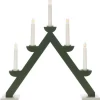 Konstsmide Helga Adventsljusstake 5L 44cm Grön* Visa Alla Adventsljusstakar|Adventsljusstakar 31-60 Cm