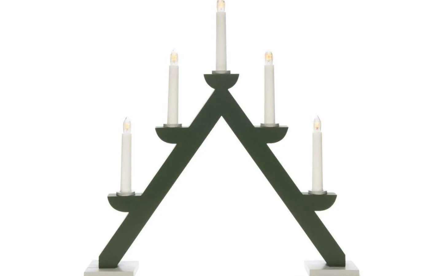 Konstsmide Helga Adventsljusstake 5L 44cm Grön* Visa Alla Adventsljusstakar|Adventsljusstakar 31-60 Cm