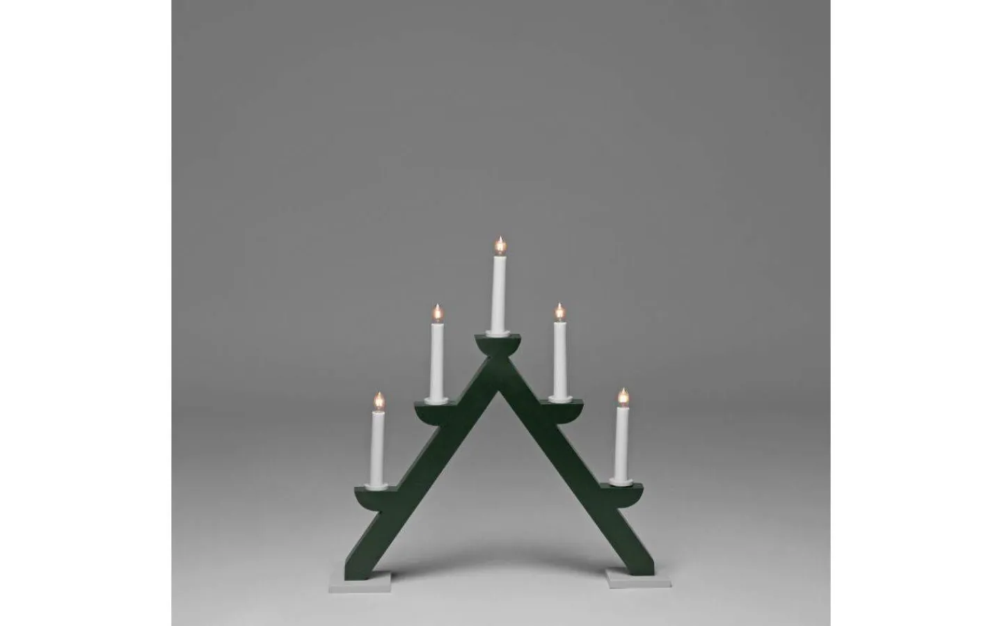 Konstsmide Helga Adventsljusstake 5L 44cm Grön* Visa Alla Adventsljusstakar|Adventsljusstakar 31-60 Cm